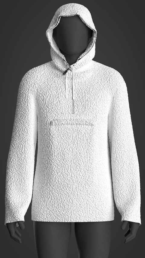 SEWING PATTERN M022: MEN'S HOODIE WITH CF HALF ZIP
