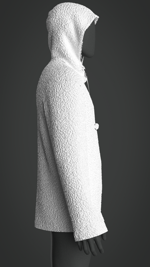 SEWING PATTERN M022: MEN'S HOODIE WITH CF HALF ZIP