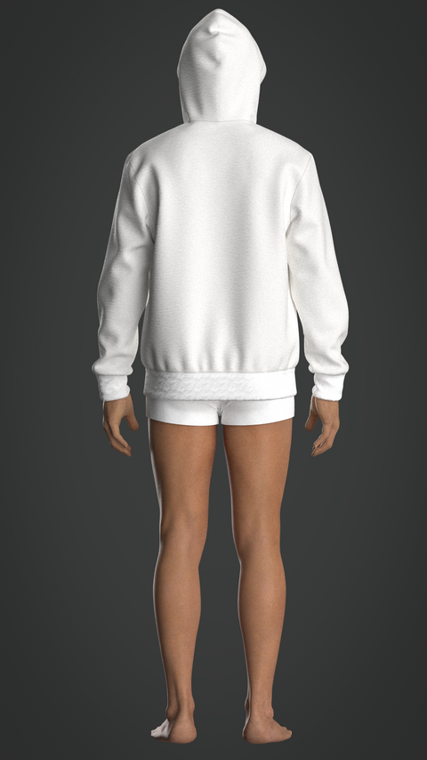 SEWING PATTERN M023: MEN'S REGULAR HOODIE WITH CF ZIP