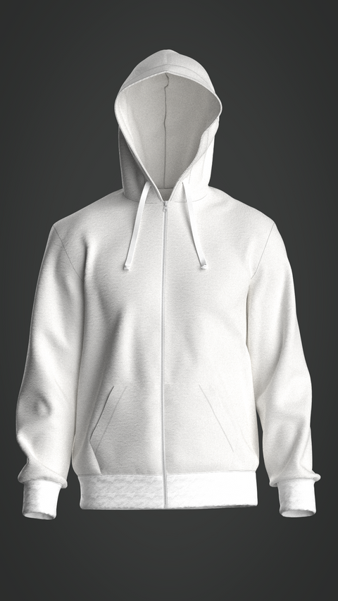 SEWING PATTERN M023: MEN'S REGULAR HOODIE WITH CF ZIP