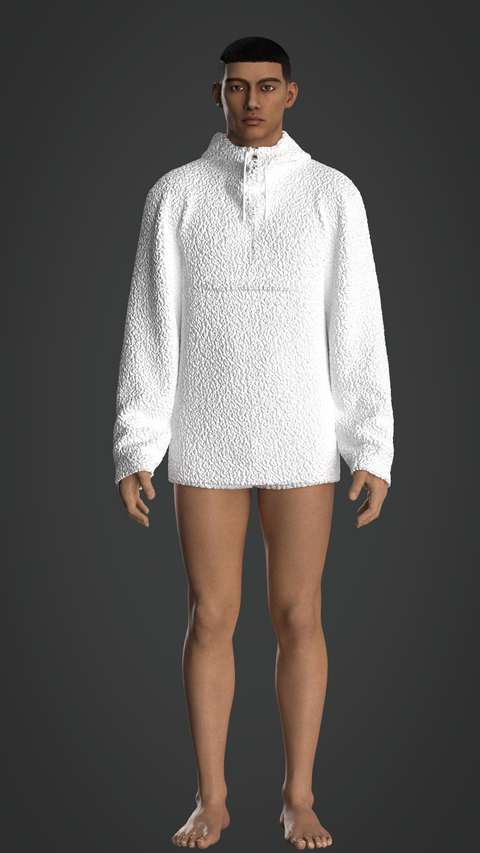 SEWING PATTERN M022: MEN'S HOODIE WITH CF HALF ZIP