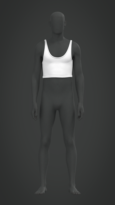 SEWING PATTERN M002: MEN'S TANK CROP TOP
