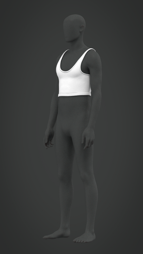 SEWING PATTERN M002: MEN'S TANK CROP TOP
