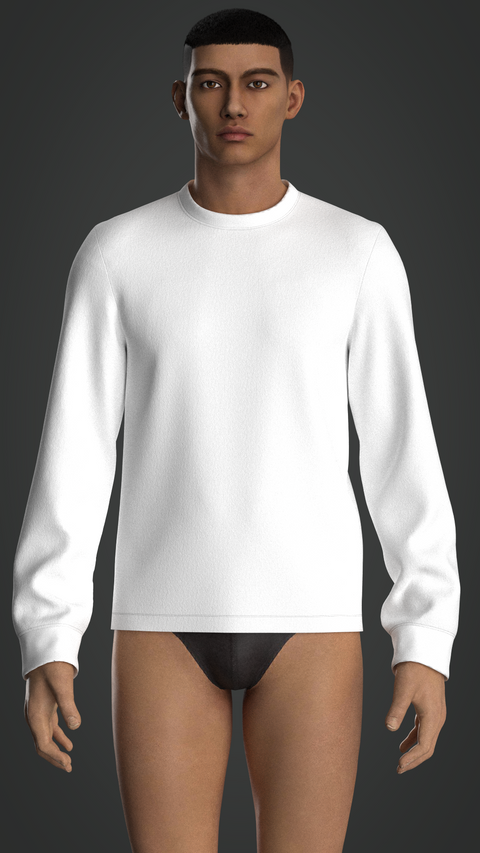 SEWING PATTERN M009: MEN'S LONG SLEEVE T-SHIRT