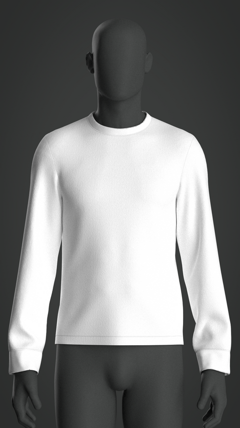 SEWING PATTERN M009: MEN'S LONG SLEEVE T-SHIRT