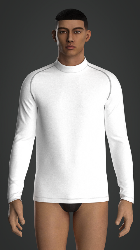 SEWING PATTERN M010: MEN'S FITTED LONG SLEEVE RAGLAN T-SHIRT A