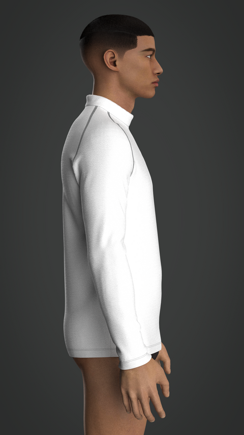 SEWING PATTERN M010: MEN'S FITTED LONG SLEEVE RAGLAN T-SHIRT A