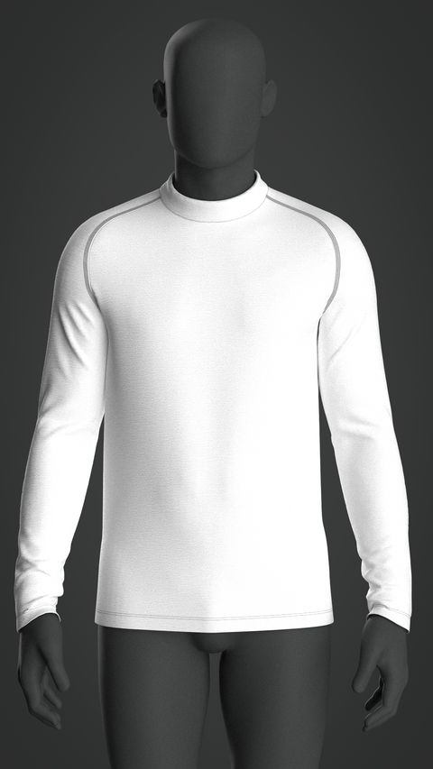 SEWING PATTERN M010: MEN'S FITTED LONG SLEEVE RAGLAN T-SHIRT A