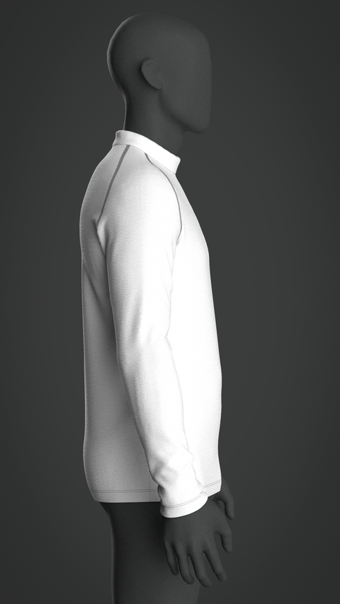 SEWING PATTERN M010: MEN'S FITTED LONG SLEEVE RAGLAN T-SHIRT A