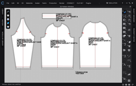 SEWING PATTERN M010: MEN'S FITTED LONG SLEEVE RAGLAN T-SHIRT A