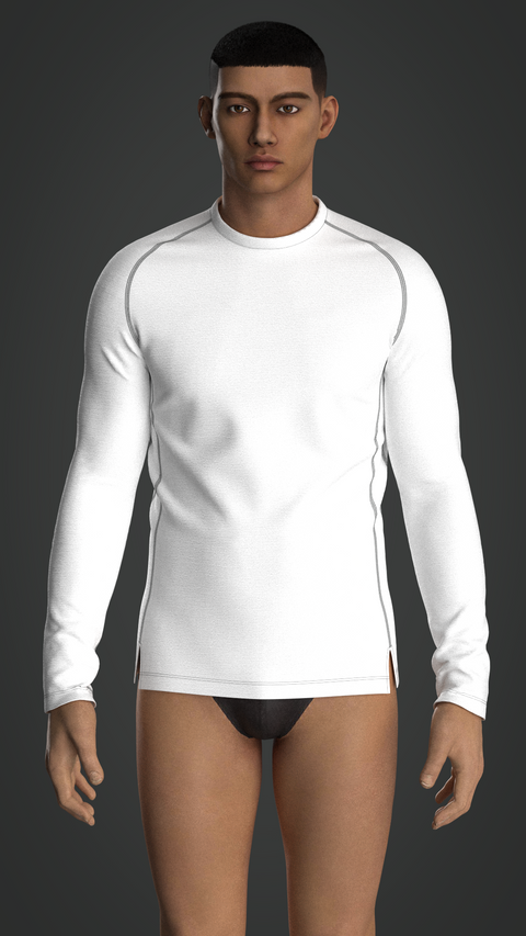 SEWING PATTERN M011: MEN'S FITTED LONG SLEEVE RAGLAN T-SHIRT B