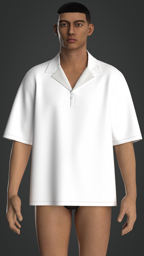 SEWING PATTERN M014: MEN'S UNIFORM POLO SHIRT