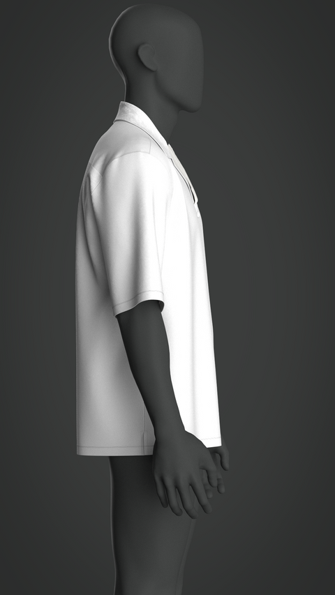 SEWING PATTERN M014: MEN'S UNIFORM POLO SHIRT