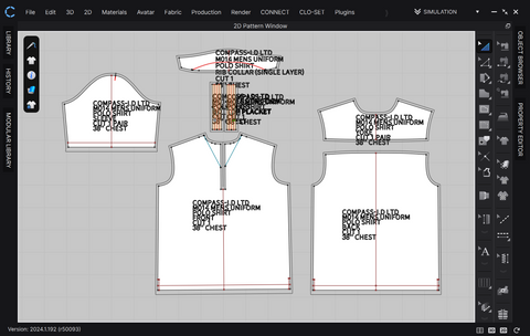 SEWING PATTERN M014: MEN'S UNIFORM POLO SHIRT