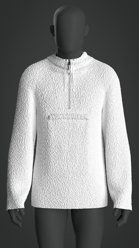 SEWING PATTERN M022: MEN'S HOODIE WITH CF HALF ZIP