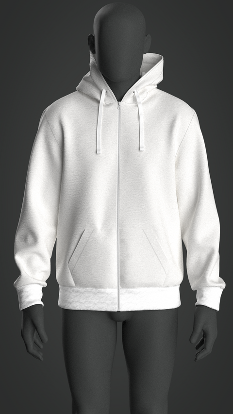 SEWING PATTERN M023: MEN'S REGULAR HOODIE WITH CF ZIP