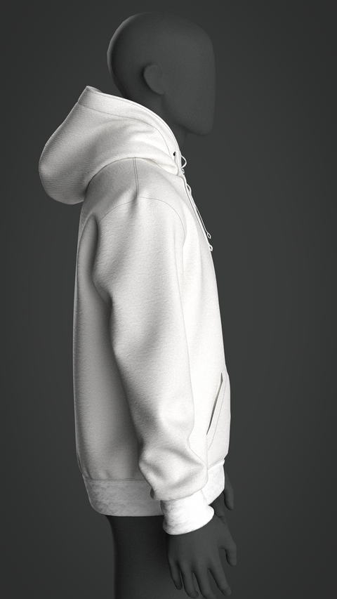 SEWING PATTERN M023: MEN'S REGULAR HOODIE WITH CF ZIP